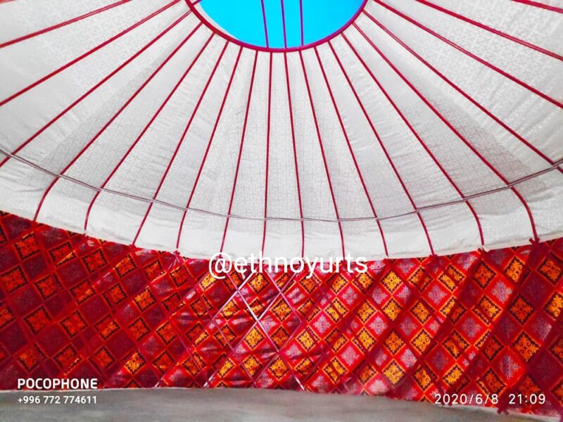 6 meters kerege metal yurt interior