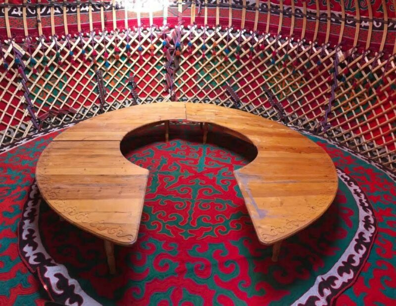 Круглый стол для юрты Кыргызстан