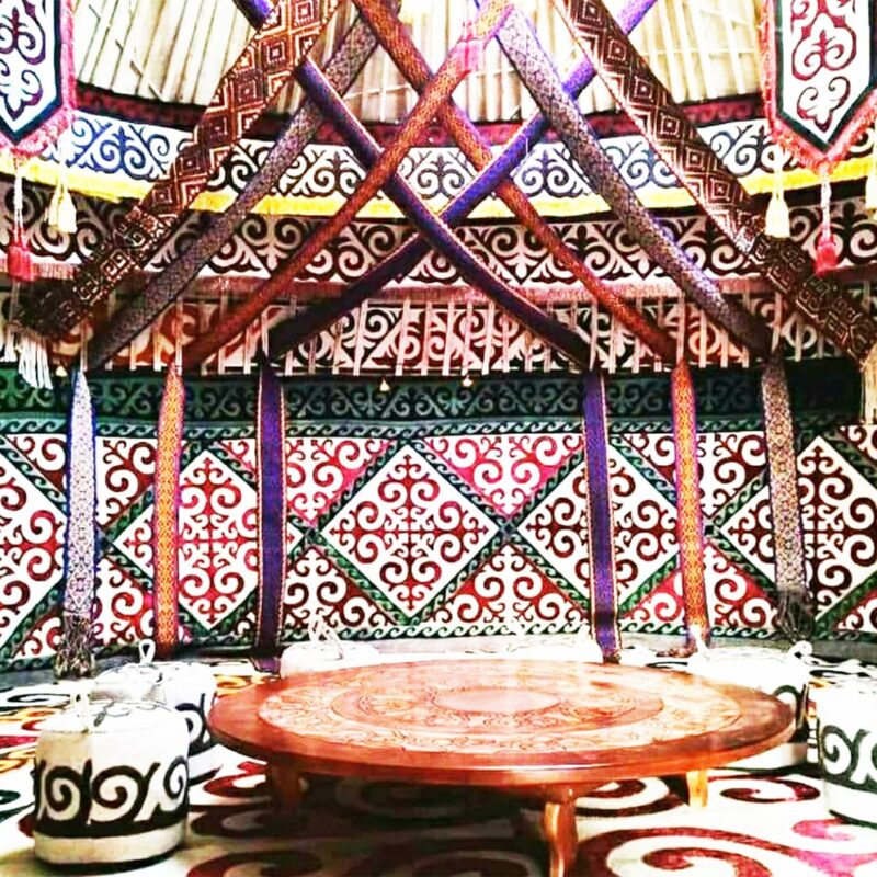 Yurts tables kyrgyz